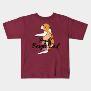 Proud Beagle Dad Kids T-Shirt